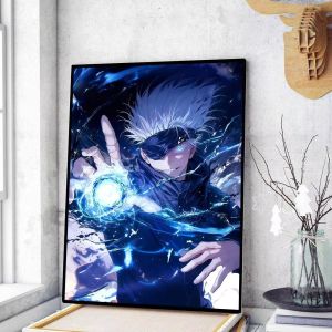 Bandai | J-Jujutsu Kaisen Gojo Satoru Bộ Tranh Kim Cương - Anime Mosaic Artwork Hình tròn/Vuông Kim Cương Tinh Tế Trang Trí Nhà Quà Tặng