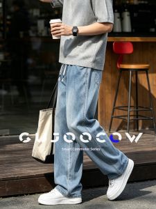 GUJOOCOW | Summer Lightweight Mens Jeans Straight Leg Wide Leg
