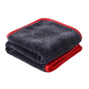 Khăn Lau Xe Siêu Thấm Hút 500GSM Chất Liệu Microfiber Thiết Kế Vòng Xoắn Công Nghệ Làm Dày Dùng Để Lau Khô Và Làm Sạch Vết Bẩn Chăm Sóc Xe Hơi.