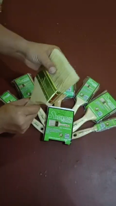 Kuas Cat Minyak Tembok Bulu Tebal Model Buaya Gagang Kayu 1.5" 2" 2.5" 3" 4" 5" Inch Kualitas Premium Bagus Murah