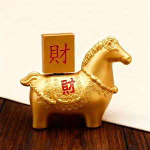 Lucky Wealth Horse Statue Alloy Fortune Money Horse Instant Wealth Home Office Fengshui Decor Get Rich