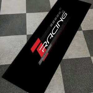 VIKAMA Racing Rugs Stain-Resistant and Non-Slip Runner Rugs Garage and Motorcycle Parking Mats Home Decor