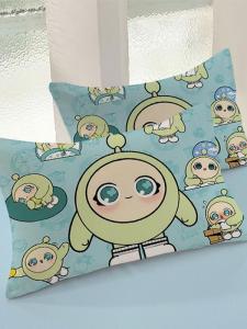 Double-Sided Zipper Pillowcase for Kids Game Cartoon Cute Bedroom Dormitory Home Use Polyester Universal Fitted Pillowcase