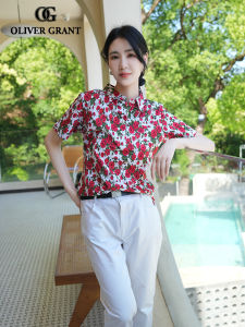 Short Sleeve French Royal Rose High-end Polo Collar Womens T-shirt