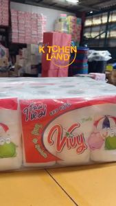 กระดาษทิชชู่ 6 ม้วน วีวี่ ห่อละ หนานู่ 2 ชั้น ยาว 84 มม