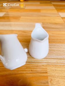 Bình rót sữa ly rót sữa sứ trắng bình rót mật ong siro tiệc trà ohio 60ml 100ml