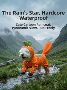 hipidog | Waterproof Four Legs Pet Raincoat for Small Dogs
