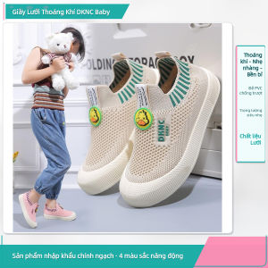 Giày Sneaker Trẻ Em Lưới Thoáng Khí Đế Mềm Chống Trượt Size 26-35 Cho Bé Trai Bé Gái
