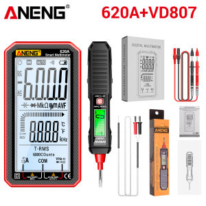 ANENG | Bộ Dụng Cụ Đồng Hồ Vạn Năng True RMS ANENG 620A+VD807 Màn Hình Kỹ Thuật Số 6000 Số Đo Bút Thử Điện Áp Chức Năng NCV Đo Nhiệt Độ Điện Trở Điện Dung Dành Cho Thợ Điện