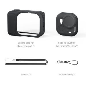 For Insta360 GO Ultra Silicone Protective Case Scratch-resistant & Shock-resistant Case for Insta360 Camera Accessories