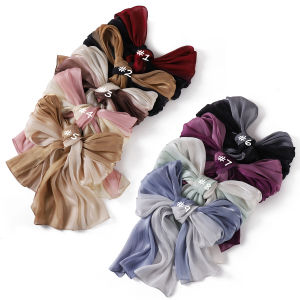 Jifang Phụ Nữ màu gradient Lấp Lánh Bắt chước Lụa Đảo khăn choàng satin Pashmina khăn choàng đầu Kết Thúc Tốt Đẹp tiệc cưới Khăn trùm đầu hồi giáo Yz59