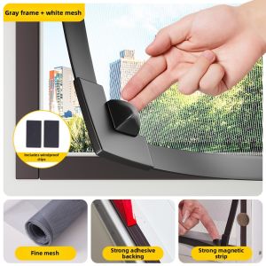 ZTION | Self-Adhesive No Drilling Invisible Window Screen