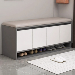 Dust-proof and Storage Bench Shoe Rack
