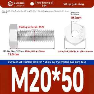 GUWANJI | Ốc Lục Giác Rỗng M4-M20