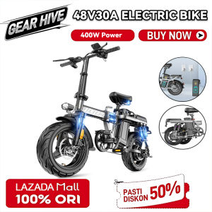 GEAR HIVE 48V30A Electric bike for adult 14 inch Multiple shock absorbers ABS brake foldable Two Wheels e bike