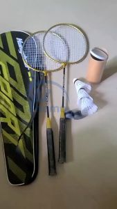 Badminton Set Badminton Racket Original 2Pcs Alloy For Adult Fitness Kids Training With