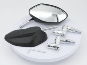 Affordable Universal 360° Foldable CNC Alloy Mount & Base HD Rearview Mirror for Honda Motorcycles(Set of 2)