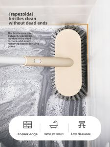 CHAHUA | Hard Bristle Floor Brush Long Handle