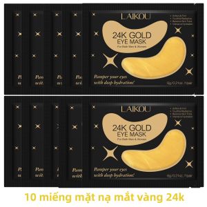Mặt Nạ Dưỡng Da Vùng Mắt Vàng 24K Sakura - Làm Săn Chắc Dưỡng Ẩm Nuôi Dưỡng Giảm Quầng Thâm & Bọng Mắt Dùng Được Cho Cả Nam Và Nữ