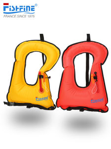 Portable Inflatable Life Jacket Fishfine Swimming Surfing Rafting Equipment Durable Floatation Vest Water Sports Safety Gear