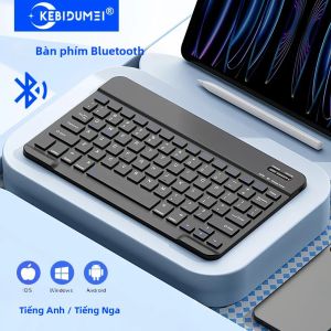 Bàn Phím Mini Bluetooth Có Thể Sạc Lại KEBIDUMEI Hỗ Trợ Hai Ngôn Ngữ (Nga/Tiếng Anh) Cho Máy Tính Xách Tay Máy Tính Bảng - Kiểu Màng