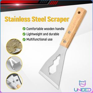 Need Stainless Multi-Purpose Scraper Durable Cleaning Outdoor Garden Shovel Farm Weeding Tool 1Pc