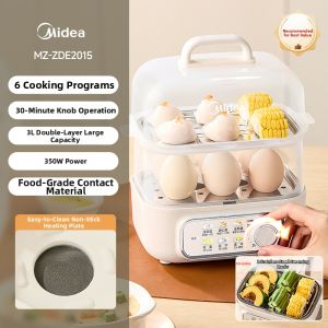 Midea | Automatic Timer Double Layer Electric Steamer
