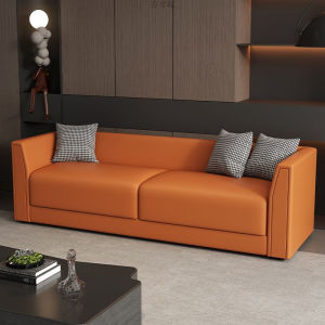 Compact Modern 3-seater Leather Office Sofa