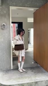 SHUCAI | Genuine Grade Womens Suede Cow Leather Shoulder Crossbody Luxury Designer Brand Travel Tote Antumn Winter Ladeis Big Tote Bag