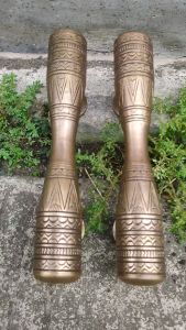 Handle Pintu Rumah Kuningan Antik Motif Egypt Ukir 25 cm 2 Pcs