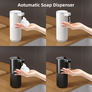 360ML Light Display Rechargeable 4-Gears Adjustable Foam/Gels Smart Infrared Automatic Sense Soap Dispenser For Kitchen Bathroom