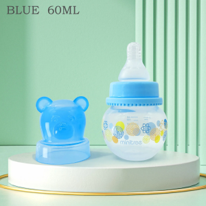 Newborn baby Wide caliber High borosilicate glass feeder Anti choking Anti-Colic 0-6 months or 60ML