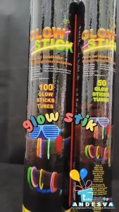 Glowing Stick / Glow Stik / Gelang Pospor Glow in the Dark Isi 100 Pcs