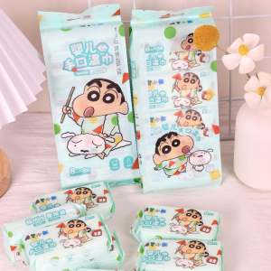 Portable Mini Pure Water Wet Wipes for School Children Baby Special Use Wax Crayon Little New Wet Wipes Cleaning Hand Mouth