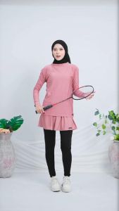 HELAIRINDU - Manset Baju Inner Sport Long Sleeve Bahan Jersey