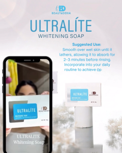 Beautederm Ultralite Whitening Soap Brightening Body Cleanser for Even Skintone