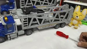 🌈ของเล่นเด็ก รถเด็กเล่น รถเทลเลอร์ขนรถ รถกะบะ รถพ่วง รถขนรถ รถบรรทุก รถขนรถ3 คัน PY6831A-B