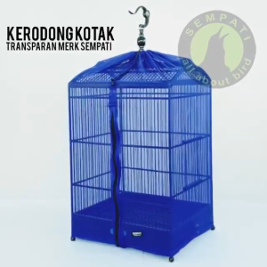 SEMPATI GROSIR Krodong Kotak Transparan Sempati Isi 20 Kerodong Sangkar Kandang Burung Kacer Kenari Cucak Sempati