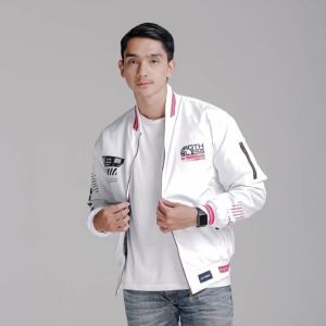 Jaket Distro pria Bomber cotton fleece distro premium murah berkualitas terbaik jaket pria Terlaris