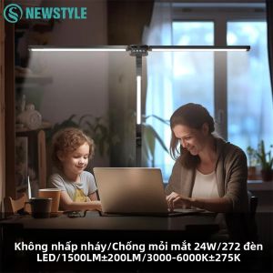 Đèn Bàn LED Gấp Gọn Có Thể Điều Chỉnh 24W Đèn Kiến Trúc Bảo Vệ Mắt Với Kẹp Đèn Bàn Màn Hình Máy Tính 4 Màu Linh Hoạt Cho Văn Phòng Và Gia Đình