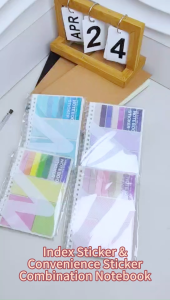 Student Notebook Memo Pad Notebook Set Stylish A6 Notebook with 60 Line Pages Spiral Binding Sticky Notes Set Stationery Memo & Sticky Notes Christmas gift