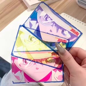 New Small Blue Detective Conan Card Gift for Friends Tri-Color Transparent Card Game Style Single Page Festive Non-Musical