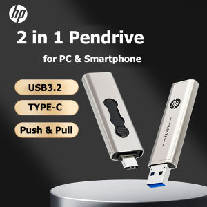 HP | 100% Original HP OTG Type C USB3.2 USB Flash Drive Pendrive 256GB 128GB 64GB 2 in 1 U-disk for Laptop PC Media player Cellphone
