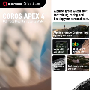 [New] COROS Apex 4 Ultimate Mountain Watch | Alphine-grade | Global Maps | 24 days + 65hrs of GPS | Sync to Strava