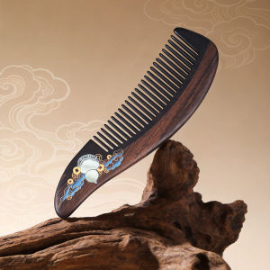 TANDAJIANG | Hair Care and Meridian Massage Blackwood and Mother-of-pearl Comb