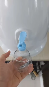Table Top Water Dispenser Round Plastic with Faucet for Home Office