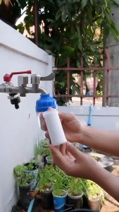 กรองน้ําฝักบัว กระบอกกรองน้ําขนาดเล็ก กรองเครื่องซักผ้า เครื่องกรองน้ําขนาดเล็ก กรองอ่างล้างหน้า (ถอดเปลี่ยนไส้กรองได้)