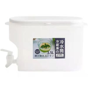 Water Kettle Or Faucet Beverage Dispenser Cold Juice Lemonade Drinks Bucket Liquid Storage Tank Outdoor Fridge Organizers 3.5L