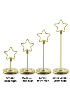 Creative Metal Heart Shaped Business Card Holder Photo Clip Desktop Stand Desk Accessories Label Holder Message Clip