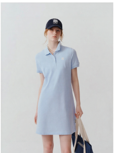 TEENIE WEENIE | College Style Loose Fit Embroidered Polo Dress